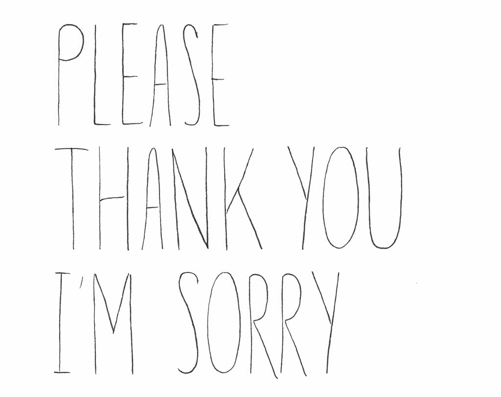 Exhibition “Thank you, please, I’m sorry”