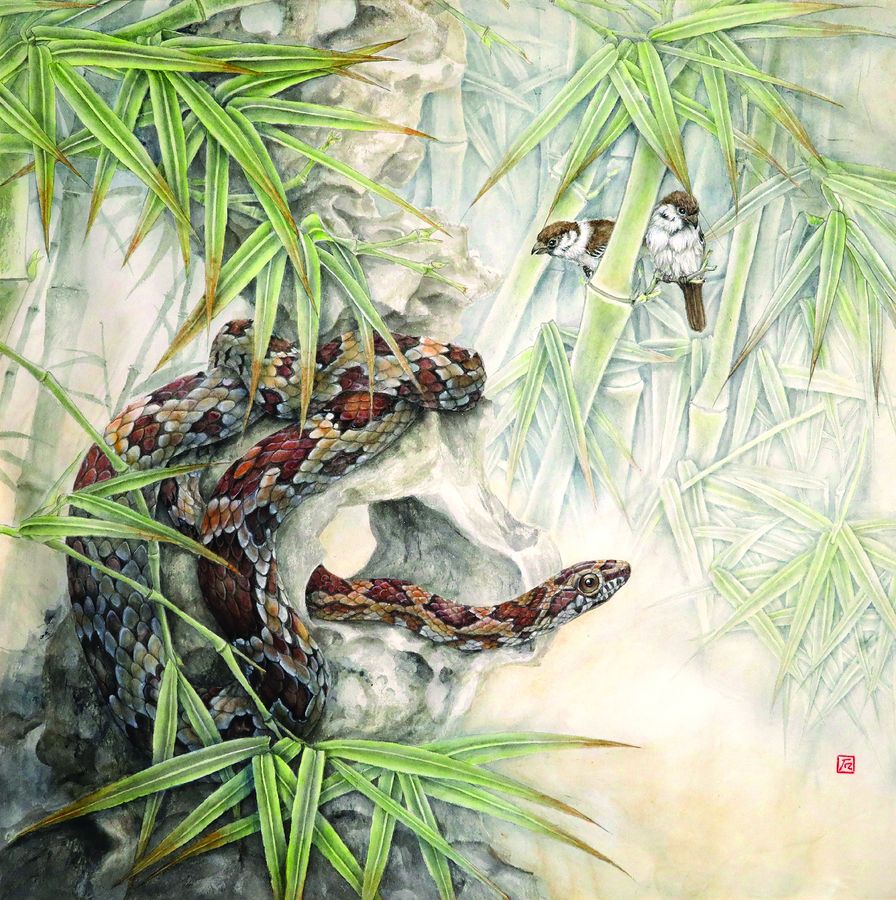 Выставка «Павильон орхидей» в рамках Шестого фестиваля китайской живописи гунби